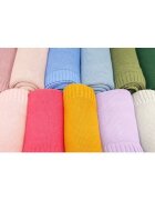 Bocioland Paturica tricotata Paris din bambus si bumbac antialergica si antibacteriana 80 x 100 cm pink