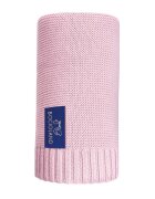 Bocioland Paturica tricotata Paris din bambus si bumbac antialergica si antibacteriana 80 x 100 cm pink