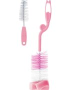 Bocioland Perie pentru curatare biberoane si tetine Rozinclude perie pentru tetinemaner ergonomic