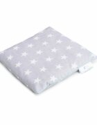 Bocioland Pernuta anticolici Bociolad Umpluta cu samburi de cirese Cu husa din bumbac 20x20 cm 0 luni+ Grey Stars
