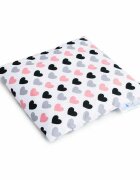 Bocioland Pernuta anticolici Bociolad Umpluta cu samburi de cirese Cu husa din bumbac 20x20 cm 0 luni+ Pastel Hearts