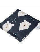 Bocioland Pernuta anticolici Bociolad Umpluta cu samburi de cirese Cu husa din bumbac 20x20 cm 0 luni+ Polar Bear