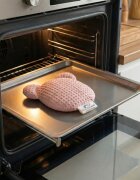 Bocioland Pernuta anticolici cu samburi de cirese si lavanda Teddy Roz diametru 14 cmhusa din bumbac 100 cu textura waffle utilizare rececald