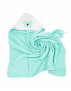 Bocioland Prosop de baie 80x80 cm Teddy Bear Turquoise