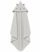 Bocioland Prosop din bumbac terry pentru copii Kitty Grey 95x95 cmgluga brodataurechi decorative100 bumbac