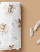 Bocioland Prosopel multifunctional Bee 40x40 cm tesatura din fibre de bambussuper absorbant hipoalergenic si moale