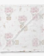 Bocioland Prosopel multifunctional Koala Pink 40x40 cm tesatura din fibre de bambussuper absorbant hipoalergenic si moale