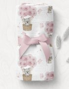 Bocioland Prosopel multifunctional Koala Pink 40x40 cm tesatura din fibre de bambussuper absorbant hipoalergenic si moale
