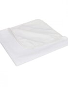Bocioland Protectie impermeabila White pentru saltea copii 90x40 cm reutilizabila suprafata terry cu 82 bumbac