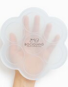 Bocioland Recipient ermetic multiportii Daisy Bej din silicon capac cu inchidere ermetica 7 compartimente compatibil congelator fara BPA
