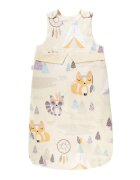 Bocioland Sac de dormit pentru copii Little Indians design practic cu fermoar si capse de fixare dimensiune 50 x 90cm