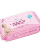 Bocioland Servetele umede cu 99 apa extract de aloe vera pachet 60 bucati