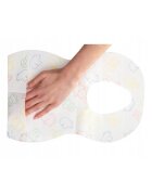Bocioland Set 10 bavete copii de unica folosinta cu buzunar benzi adezive pentru fixare suprafata absorbanta