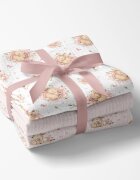 Bocioland Set 3 scutece multifunctionale Roz 70x70 cm din muselina 100 bumbacsuprafata texturatamoale si absorbanta