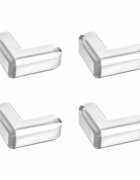 Bocioland Set 4 protectii colturi cu banda adeziva pentru montare usoara din silicon flexibil