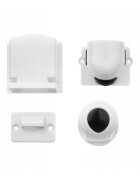 Bocioland Set 4 protectii magnetice pentru mobilier cu banda adeziva Alb