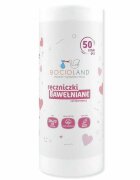Bocioland Set 50 bucati prosopele Pe rola Din bumbac Hipoalergenice Biodegradabile 23x20 cm White