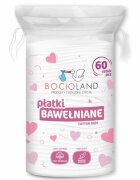 Bocioland Set 60 dischete Hipoalergenice Absorbtie excelenta Utilizare universala Bumbac 11x9 cm White