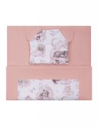 Bocioland Set paturica si pernuta Waffle Dream Pink 75x100 cmrealizat din bumbac 100recomandat de la nastere
