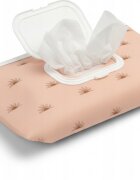 Bocioland Suport portabil pentru servetele umede Pinkcu capac etansare dubla agatatoare practica cu capsa dimensiune 24x13.5x5 cm