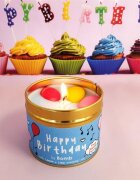 Bomb Cosmetics Lumanare parfumata 180g Happy Birthday Cutie metalica