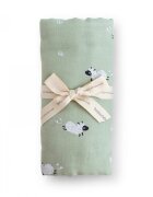 Bonjourbébé Muselina din bumbac si bambus scutec sau paturica multifunctionala Funny Farm 120x120 cm
