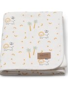 Bonjourbébé Paturica multifunctionala din bumbac jersey 65x80 Nairobi Mustard