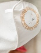 Bonjourbébé Prosop de baie cu gluga pentru bebelusi 0-5 ani bumbac certificat OEKO-TEX 100x100 cm Nairobi Mustard