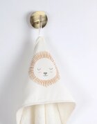 Bonjourbébé Prosop de baie cu gluga pentru bebelusi 0-5 ani bumbac certificat OEKO-TEX 100x100 cm Nairobi Mustard