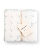 Bonjourbébé Prosop de baie cu gluga pentru bebelusi 0-5 ani bumbac certificat OEKO-TEX 100x100 cm Spring Cottage