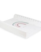 Bonjourbébé Saltea de infasat cu spate intarit si margini de protectie 50x70 cm Rainbow pink