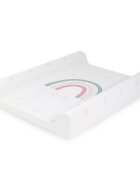 Bonjourbébé Saltea de infasat cu spate intarit si margini de protectie 50x70 cm Rainbow pink