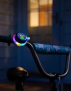 Brightz Clopotel albastru cu lumini led multicolore pentru bicicleta