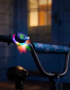 Brightz Clopotel albastru cu lumini led multicolore pentru bicicleta