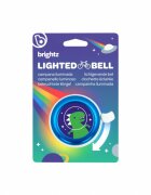 Brightz Clopotel albastru cu lumini led multicolore pentru bicicleta