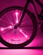 Brightz Lumini tubulare led pentru roti bicicleta Spin roz