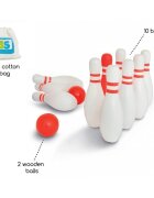 BS Toys Set de bowling din lemn