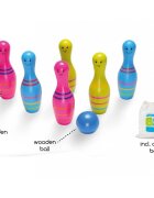 BS Toys Set de bowling din lemn Skittles Jr.