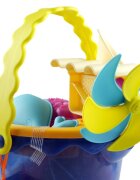BToys Galeata cu 9 jucarii de nisip albastra B.Toys