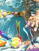BToys Plasa pescuit cu jucarii de baie Rechin B.Toys