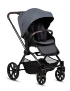 Buba Carucior pentru copii Kanatitza Ebony 2 in 1 cu suspensii scaun reversibil rucsac suport pahar plasa insecte si husa ploaie
