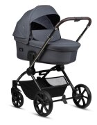 Buba Carucior pentru copii Kanatitza Ebony 2 in 1 cu suspensii scaun reversibil rucsac suport pahar plasa insecte si husa ploaie