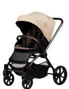 Buba Carucior pentru copii Kanatitza Nougat 2 in 1 cu suspensii scaun reversibil rucsac suport pahar plasa insecte si husa ploaie