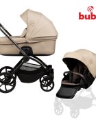 Buba Carucior pentru copii Kanatitza Nougat 2 in 1 cu suspensii scaun reversibil rucsac suport pahar plasa insecte si husa ploaie