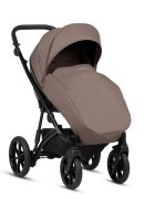 Buba Carucior pentru copii Zaza2 Coffee Brown 2 in 1 cu suspensii scaun reversibil rucsac suport pahar plasa insecte si husa ploaie