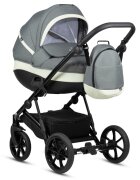 Buba Carucior pentru copii Zaza2 Mint 2 in 1 cu suspensii scaun reversibil rucsac suport pahar plasa insecte si husa ploaie