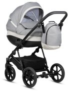 Buba Carucior pentru copii Zaza2 Warm Grey 2 in 1 cu suspensii scaun reversibil rucsac suport pahar plasa insecte si husa ploaie