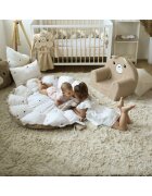 BUBABA Cosulet rotund pentru bebelusi Dots Beige