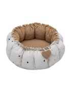 BUBABA Cosulet rotund pentru bebelusi Dots Beige