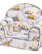 BUBABA Fotoliu din burete Builders Pentru copii 9 luni-5 ani Multicolor